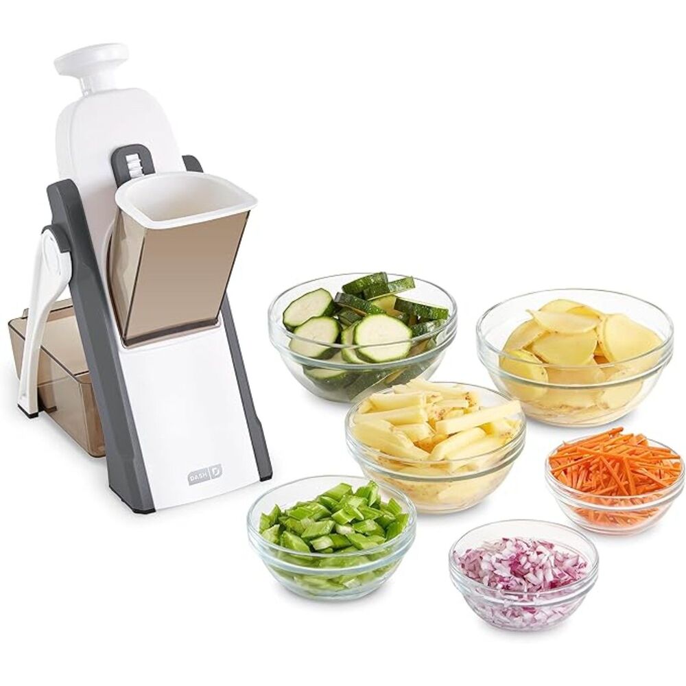 NIB DASH Safe Slice® Mandoline Slicer, Julienne + Dicer for vegetables
